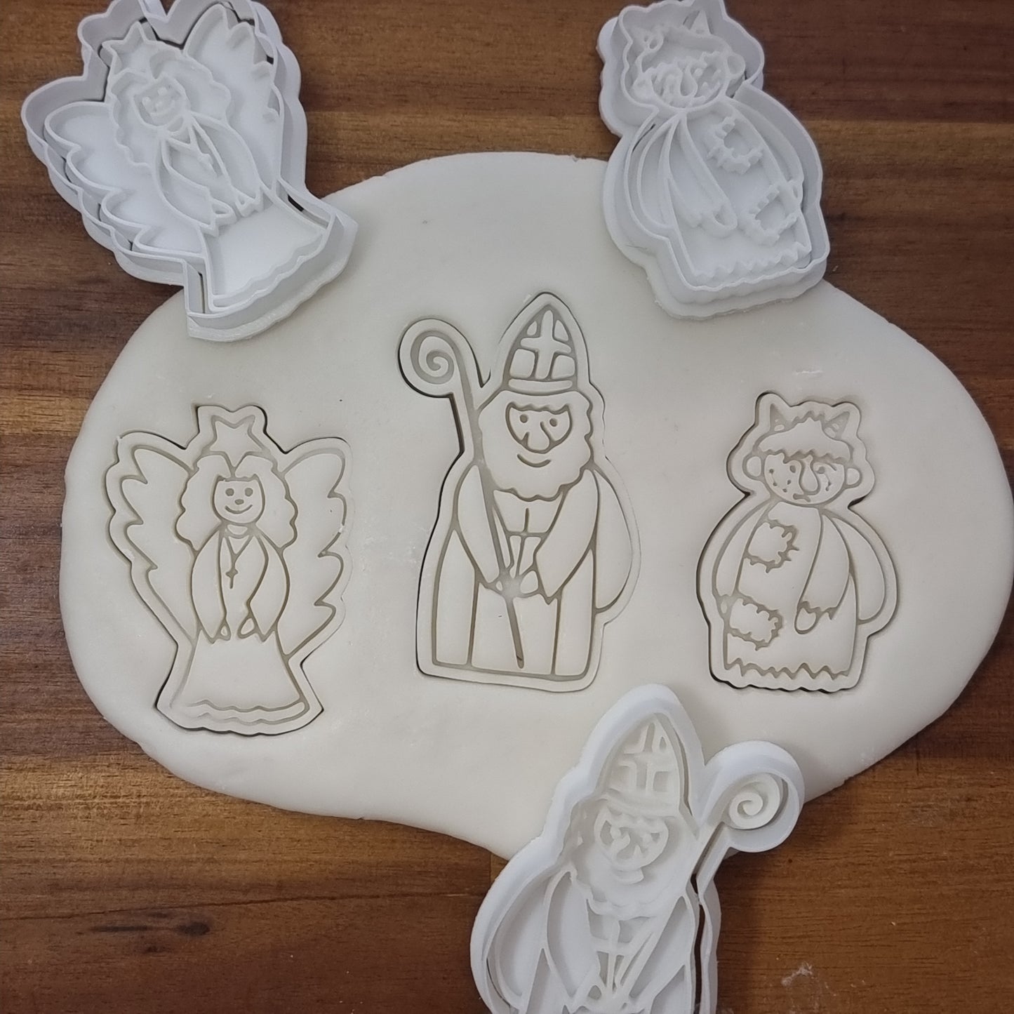 Mikuláš čert a anděl | Vánoční vykrajovátka - Baker's Paradise